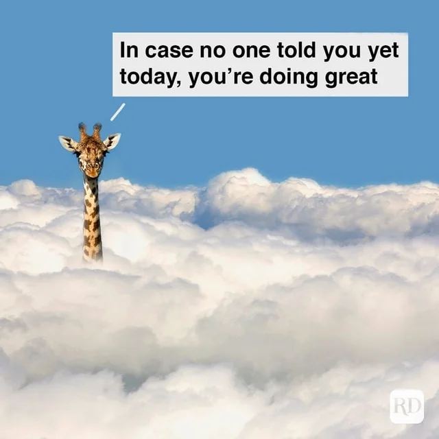 In case no one told you yet today, you're doing great!