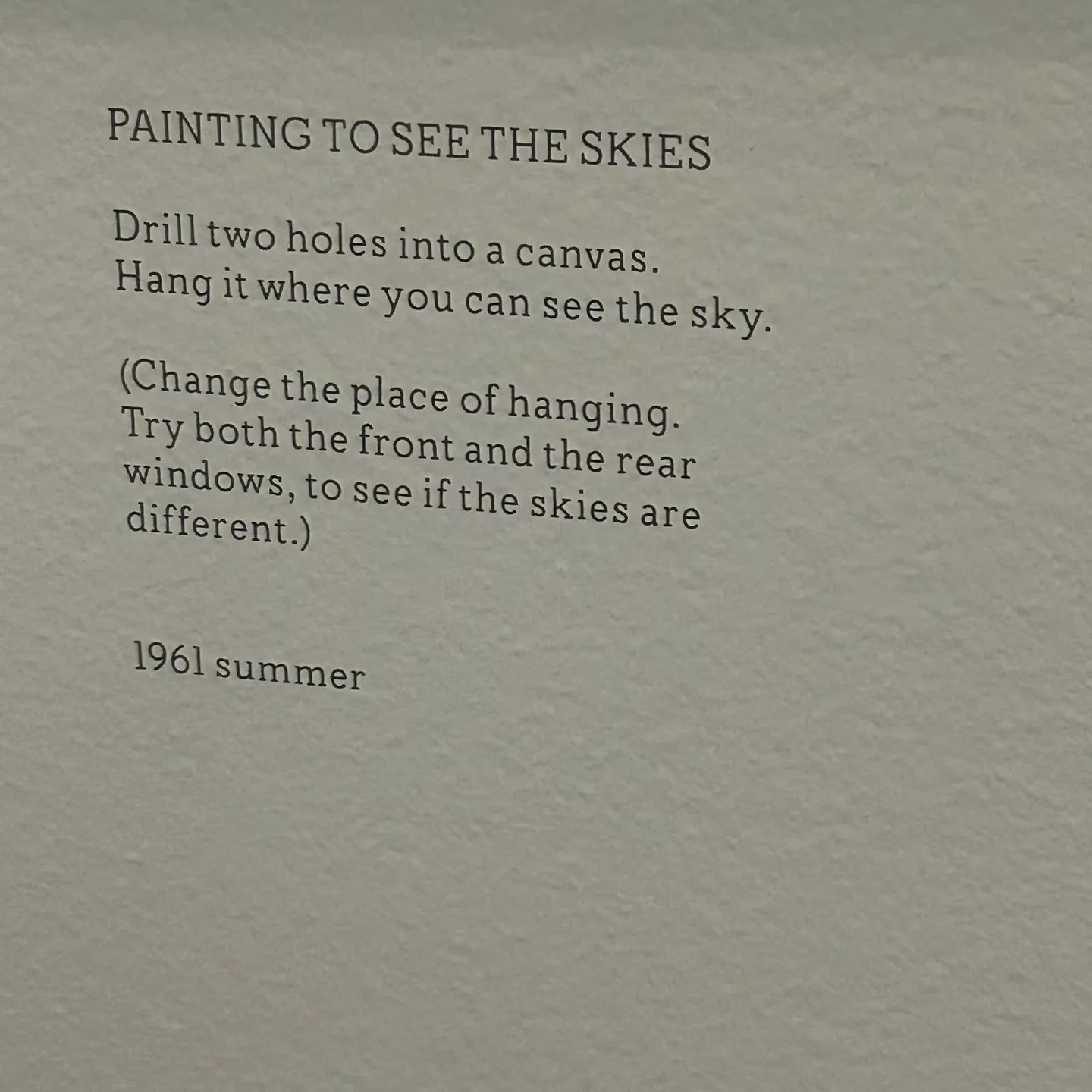 Painting to see the skies